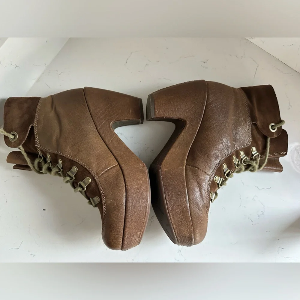 Kork-Ease Militaire Maya platform‎ Booties brown sz 8.5